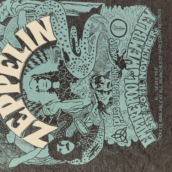 Made of USA Fabric. Led Zeppelin. 707. DEADSTOCK. Size XL. - Picture 5 of 9